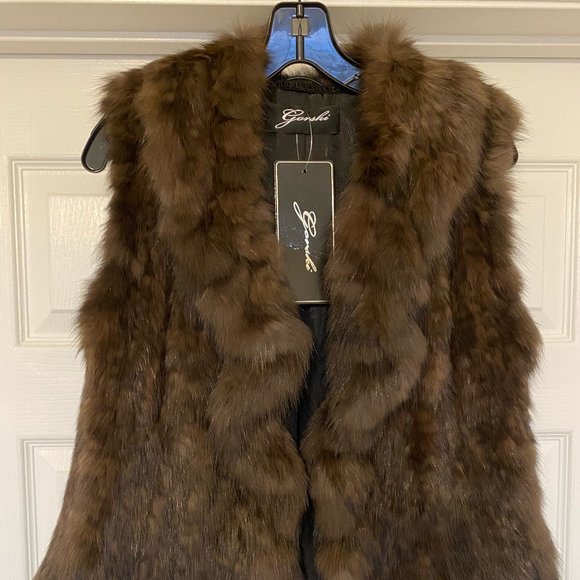 Brand New Gorski Russian Sable Fur Vest 